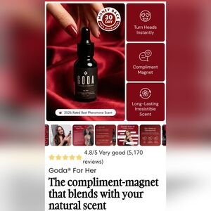 For Her Pheromone Infused Face Oil Serum - Black